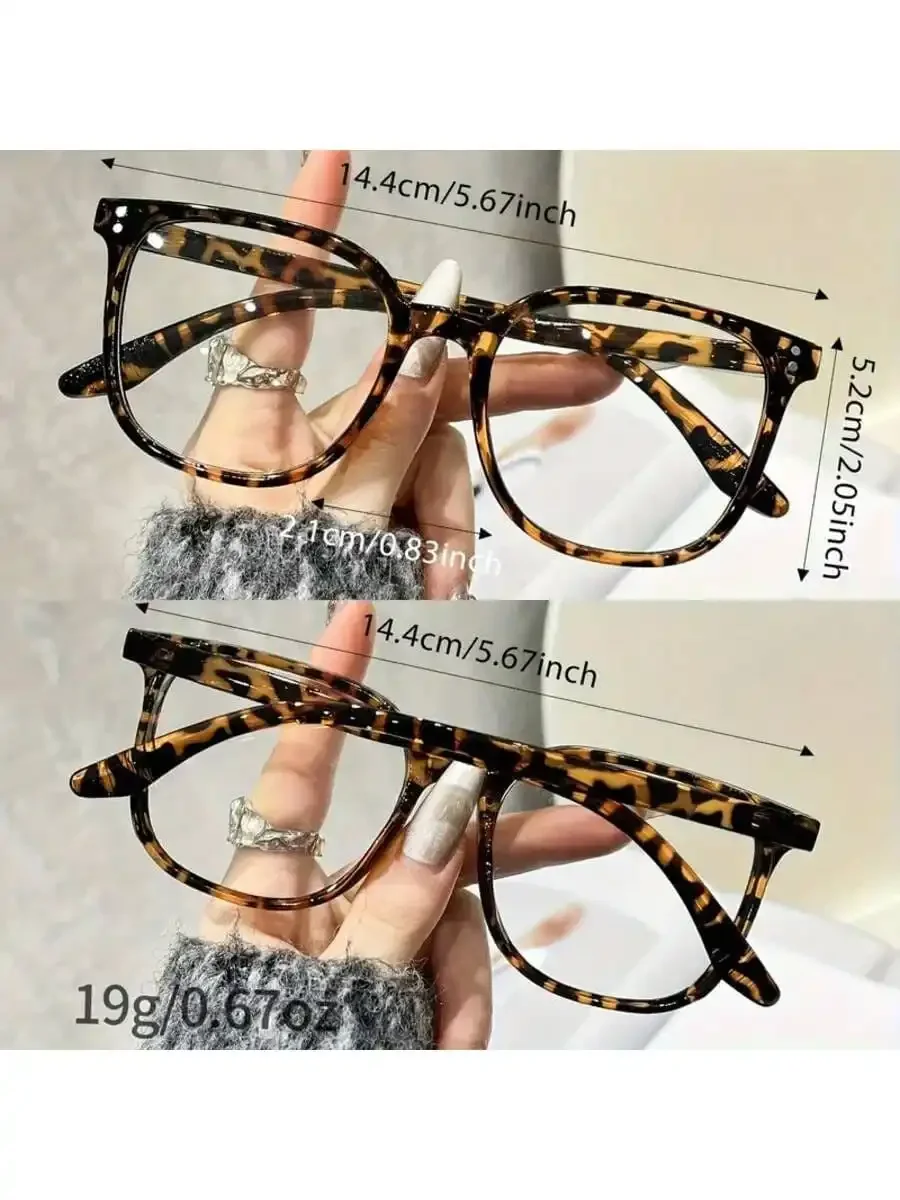 Oversized Square Tortoiseshell - Women'S Fashion Glasses Non Prescription avis et prix