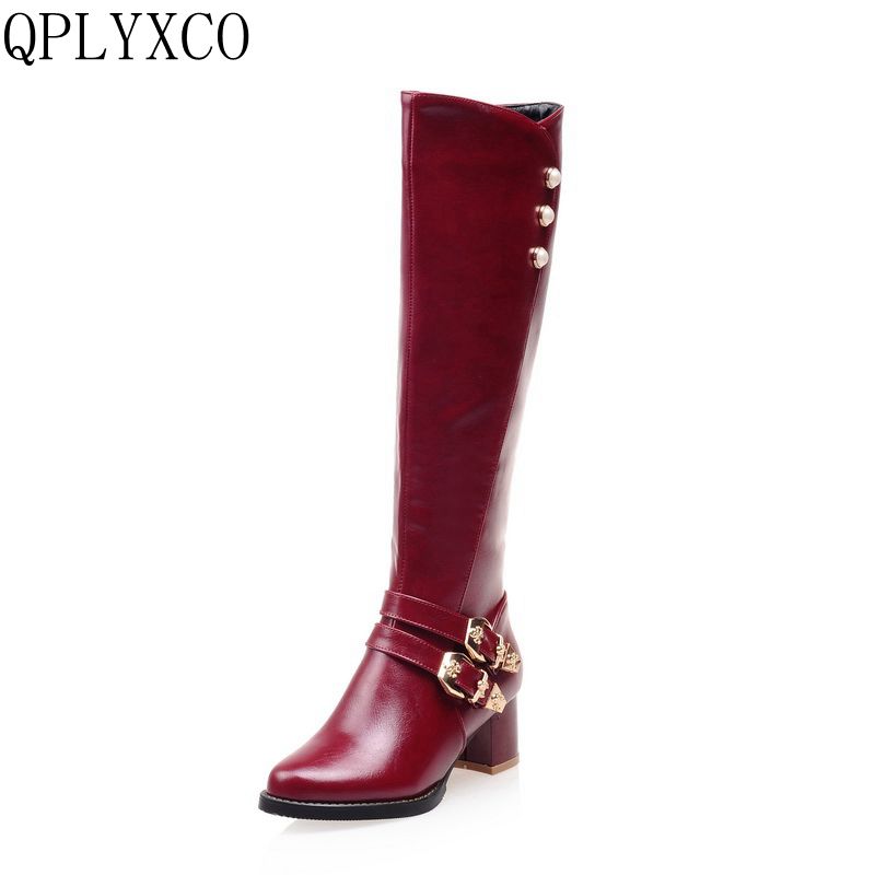 QPLYXCO 2018 fashion Super Sma - Women'S Fashion Knee High Boots avis et prix