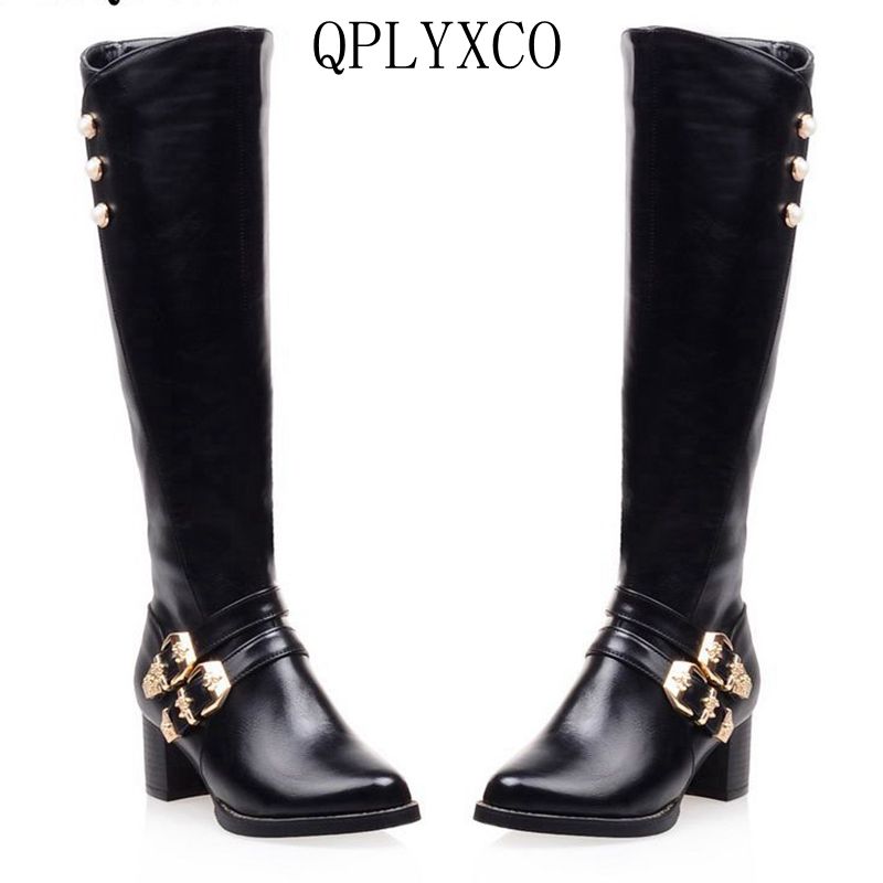 QPLYXCO 2018 fashion Super Sma - Women'S Fashion Knee High Boots avis et prix