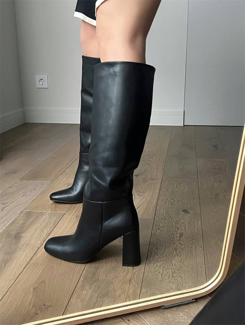 Meotina  Women Genuine Leather - Women'S Fashion Knee High Boots avis et prix