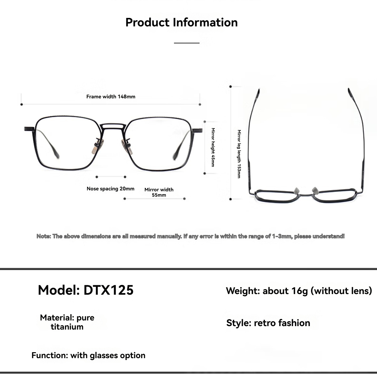 FYTOOMetal Frame Plain Eyeglas - Women'S Fashion Glasses Non Prescription avis et prix
