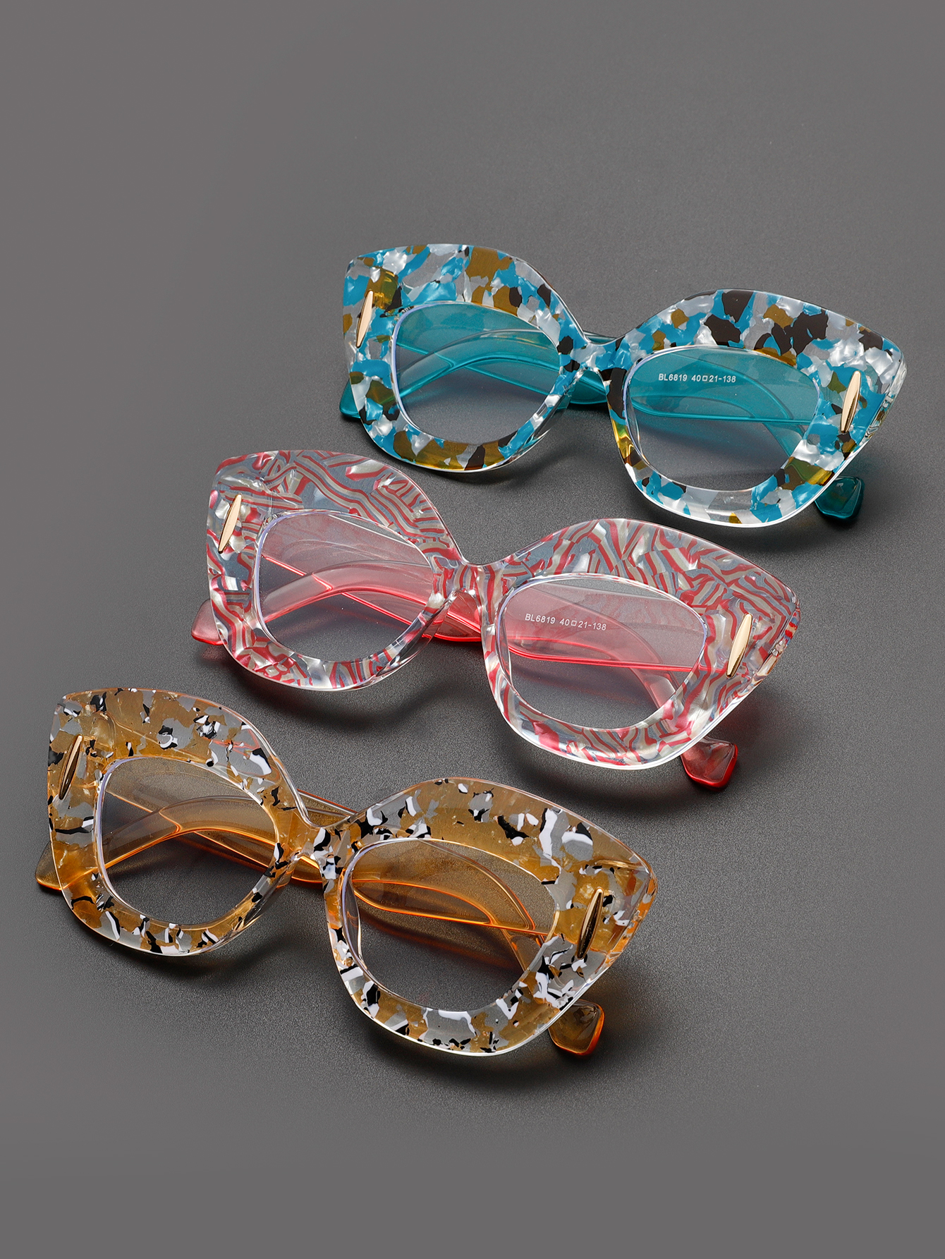 Large Frame Cat-Eye Floral Gla - Women'S Fashion Glasses Non Prescription avis et prix