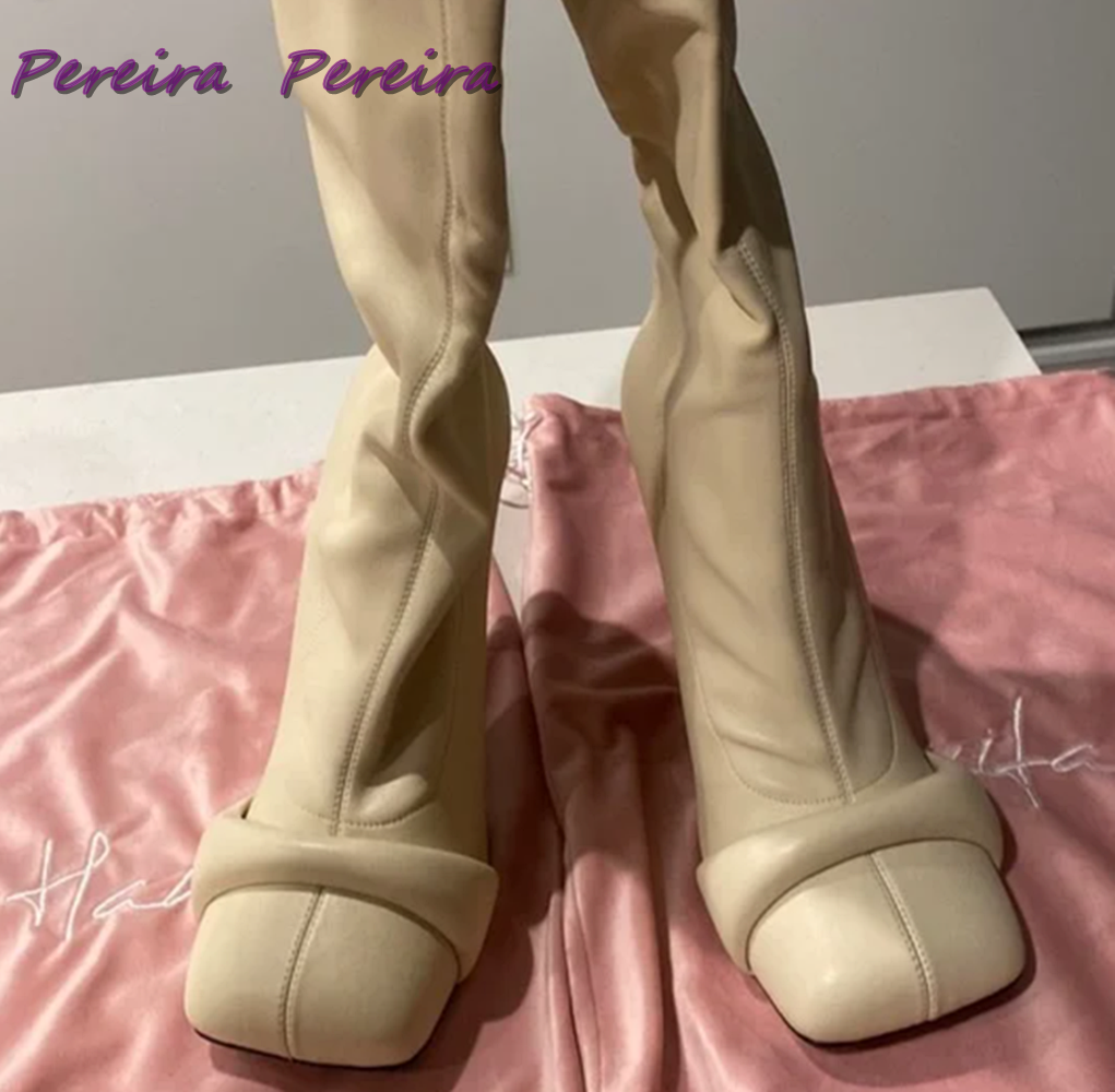 Solid Strange Style Knee-High  - Women'S Fashion Knee High Boots avis et prix