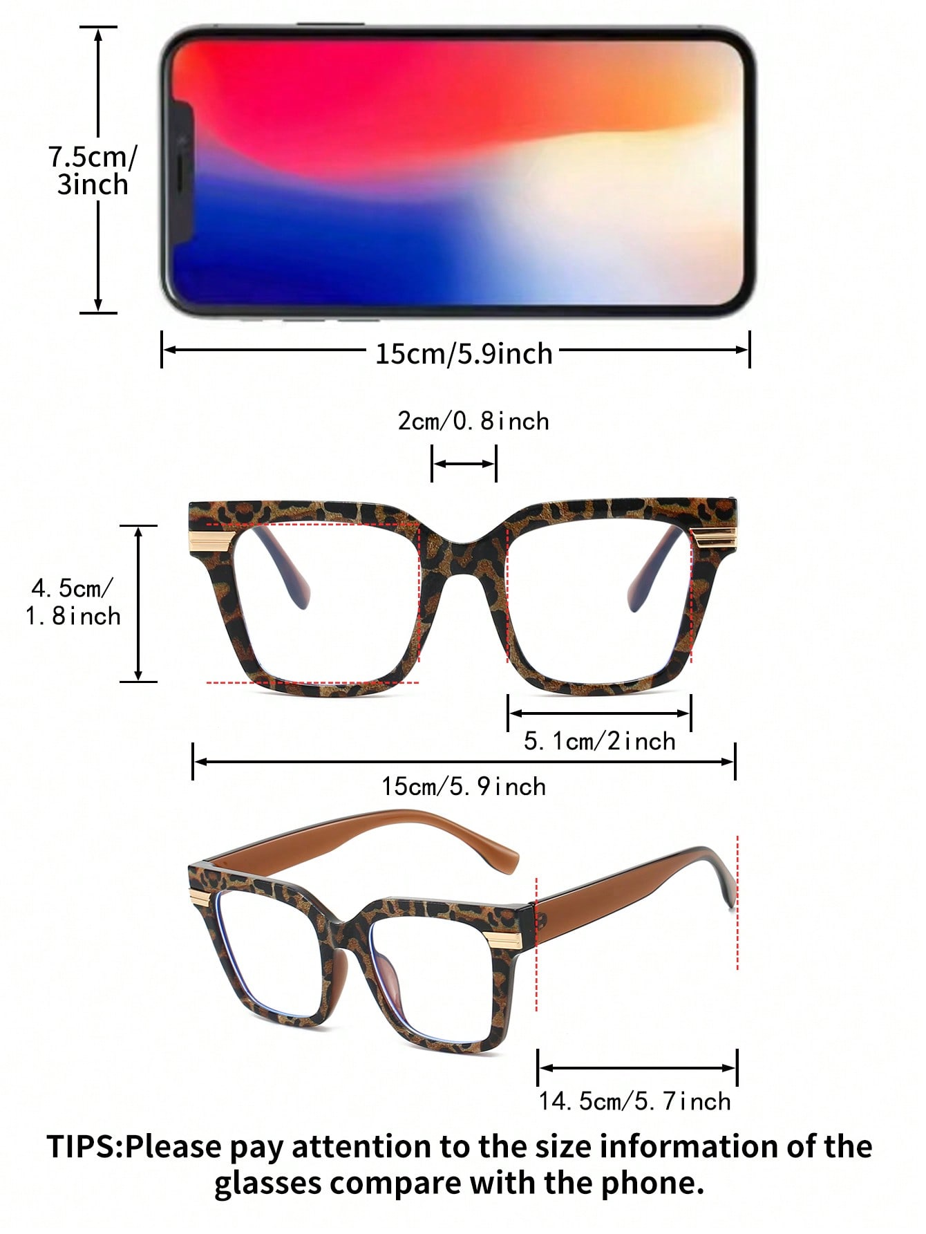 Women's Leopard Print Square P - Women'S Fashion Glasses Non Prescription avis et prix