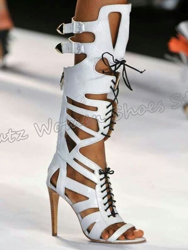 Sneaker Boot Knee High Lace-Up - Women'S Fashion Knee High Boots avis et prix