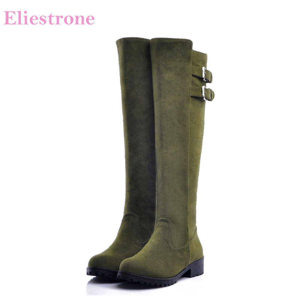 Brand New Winter Fashion Army  - Women'S Fashion Knee High Boots avis et prix