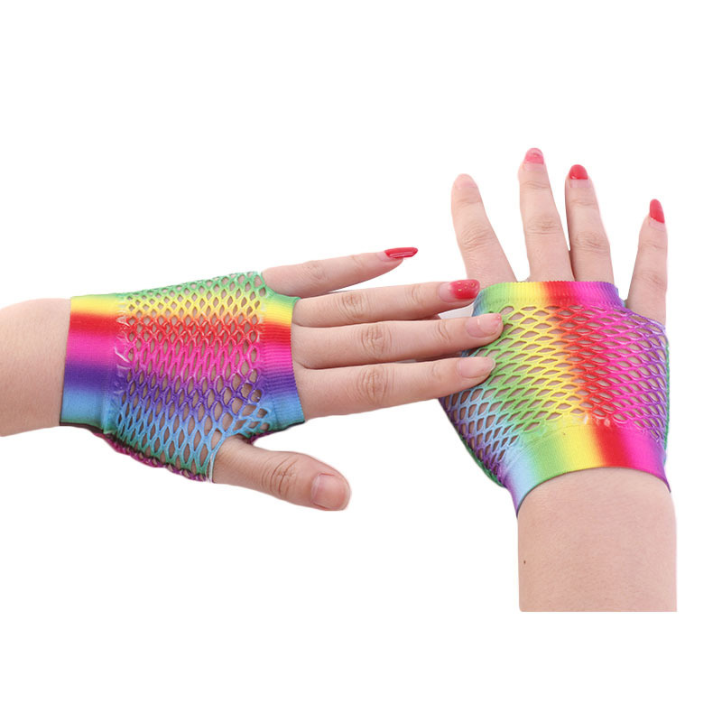 Ladies Sexy Rainbow Color Shor - Women'S Fashion Gloves avis et prix