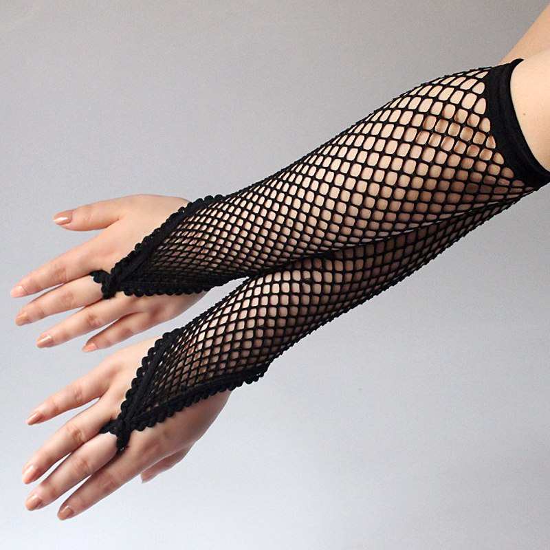 Black New Women Long Fishnet G - Women'S Fashion Gloves avis et prix