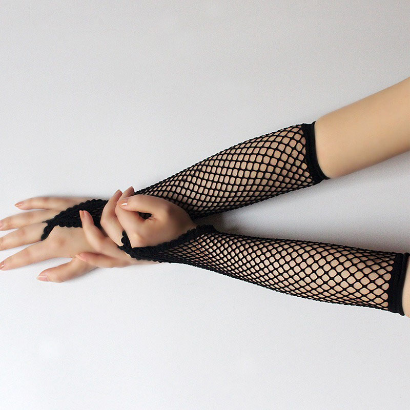 Black New Women Long Fishnet G - Women'S Fashion Gloves avis et prix