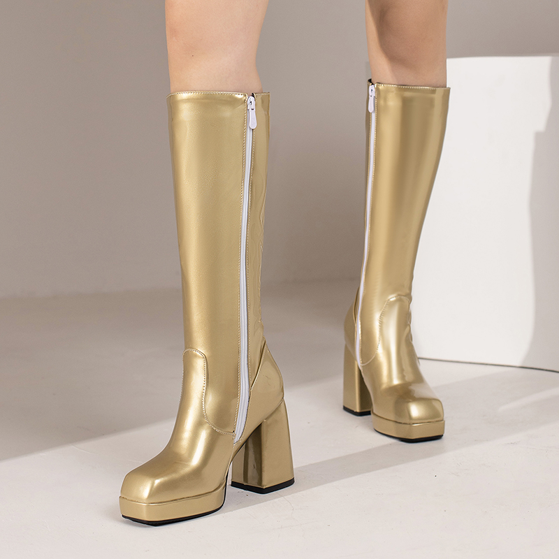 Green Winter Women Platform Kn - Women'S Fashion Knee High Boots avis et prix