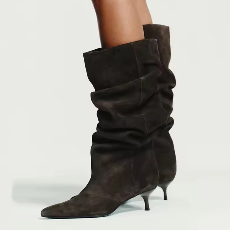 Liyke Runway Fashion Pleated S - Women'S Fashion Knee High Boots avis et prix