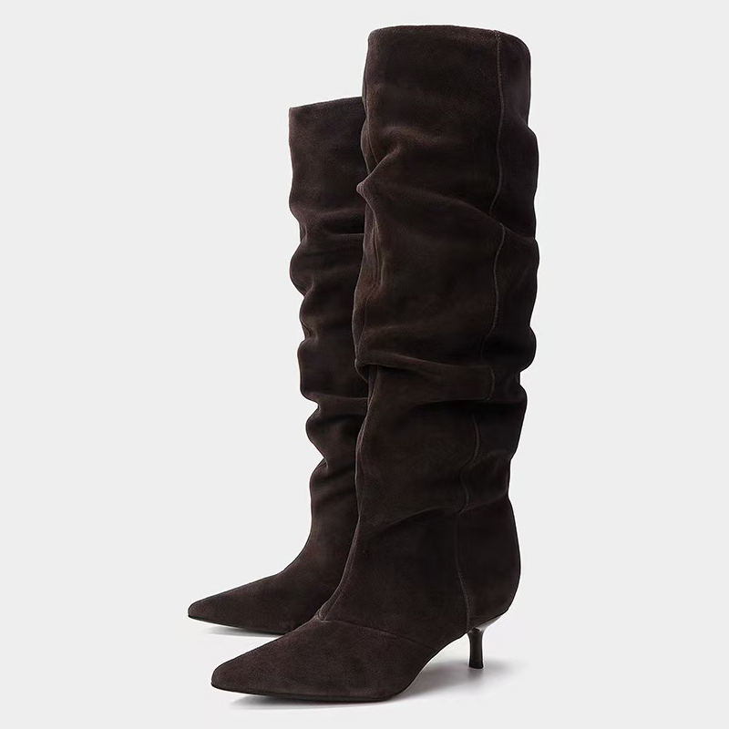 Liyke Runway Fashion Pleated S - Women'S Fashion Knee High Boots avis et prix